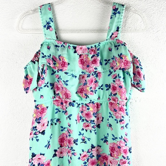 WONDER NATION |🌸👗Floral Print Off-Shoulder Ruffled Spring Dress GIRLS 14-16 - Picture 2 of 7